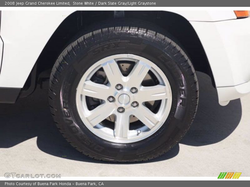 Stone White / Dark Slate Gray/Light Graystone 2008 Jeep Grand Cherokee Limited