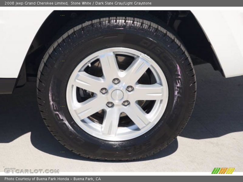 Stone White / Dark Slate Gray/Light Graystone 2008 Jeep Grand Cherokee Limited
