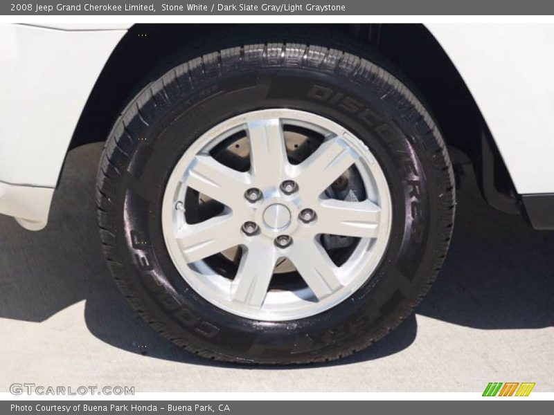 Stone White / Dark Slate Gray/Light Graystone 2008 Jeep Grand Cherokee Limited