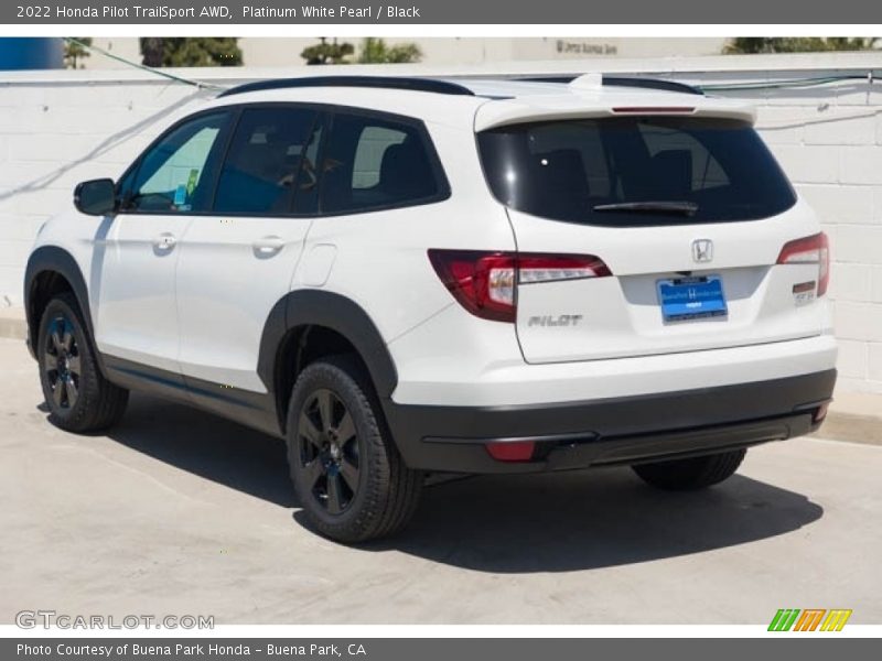 Platinum White Pearl / Black 2022 Honda Pilot TrailSport AWD