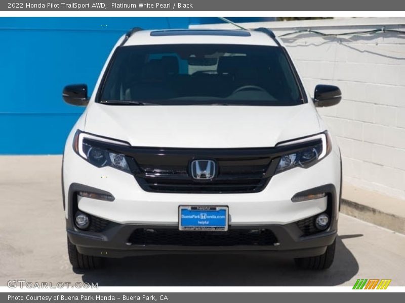 Platinum White Pearl / Black 2022 Honda Pilot TrailSport AWD