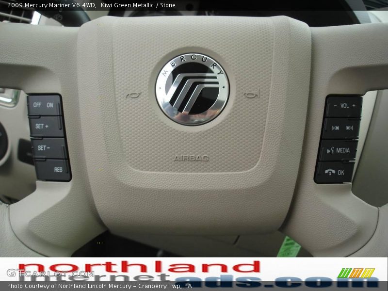 Kiwi Green Metallic / Stone 2009 Mercury Mariner V6 4WD