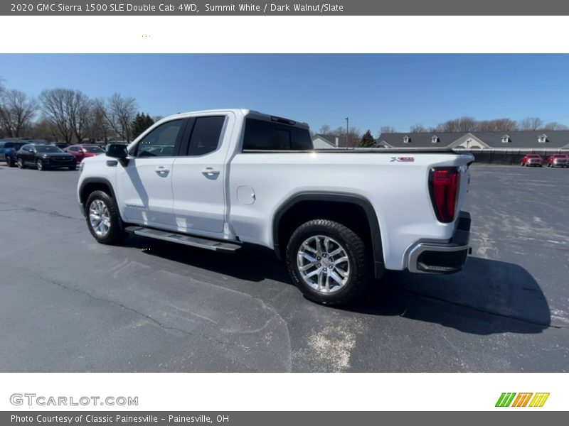 Summit White / Dark Walnut/Slate 2020 GMC Sierra 1500 SLE Double Cab 4WD