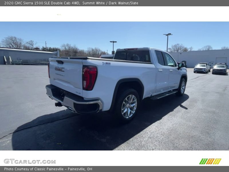 Summit White / Dark Walnut/Slate 2020 GMC Sierra 1500 SLE Double Cab 4WD