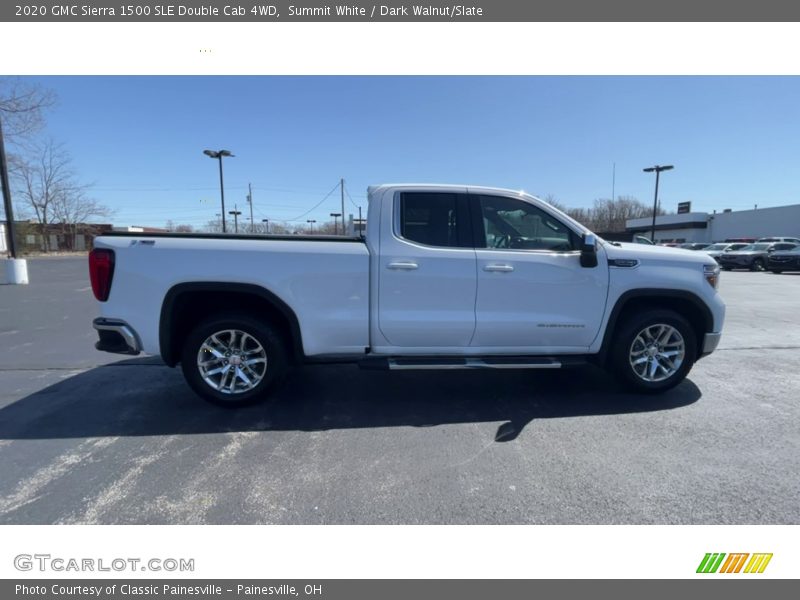 Summit White / Dark Walnut/Slate 2020 GMC Sierra 1500 SLE Double Cab 4WD