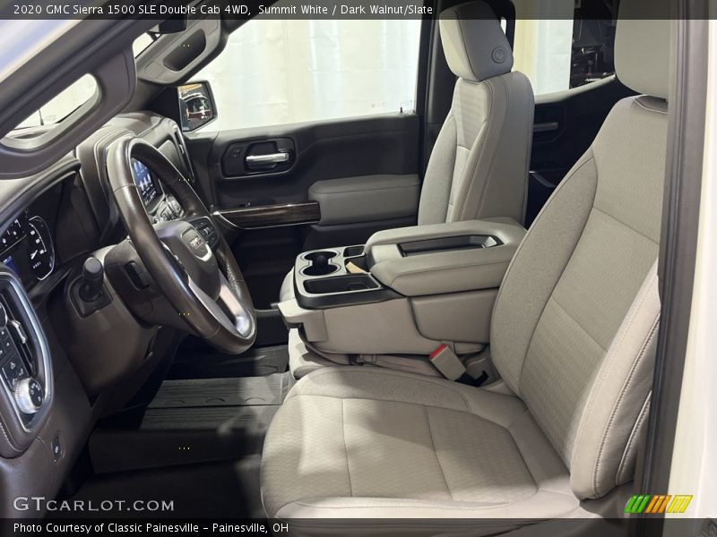 Summit White / Dark Walnut/Slate 2020 GMC Sierra 1500 SLE Double Cab 4WD
