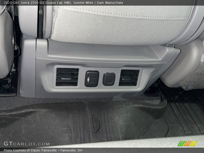 Summit White / Dark Walnut/Slate 2020 GMC Sierra 1500 SLE Double Cab 4WD