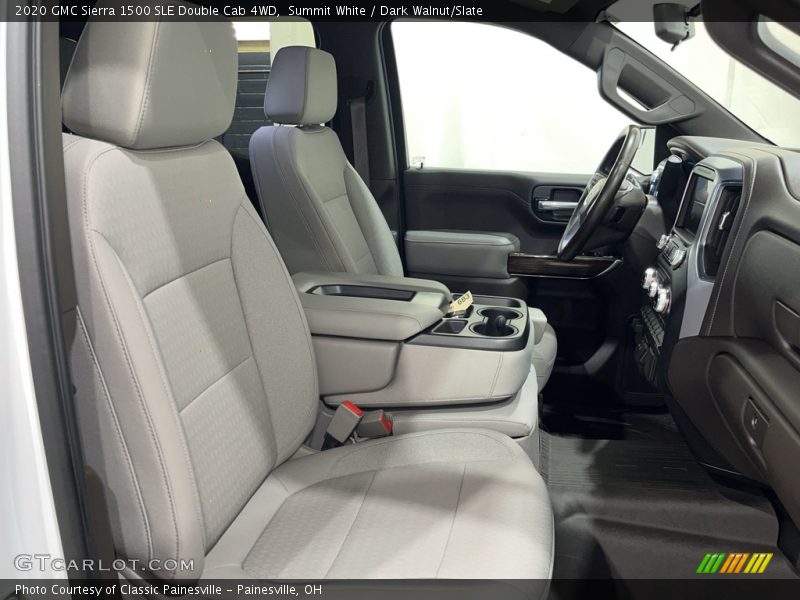 Summit White / Dark Walnut/Slate 2020 GMC Sierra 1500 SLE Double Cab 4WD