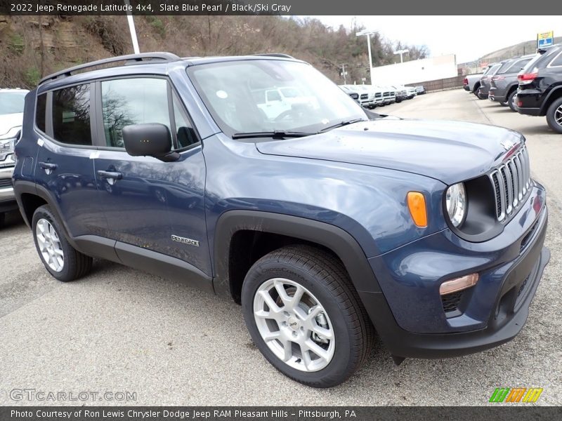 Slate Blue Pearl / Black/Ski Gray 2022 Jeep Renegade Latitude 4x4