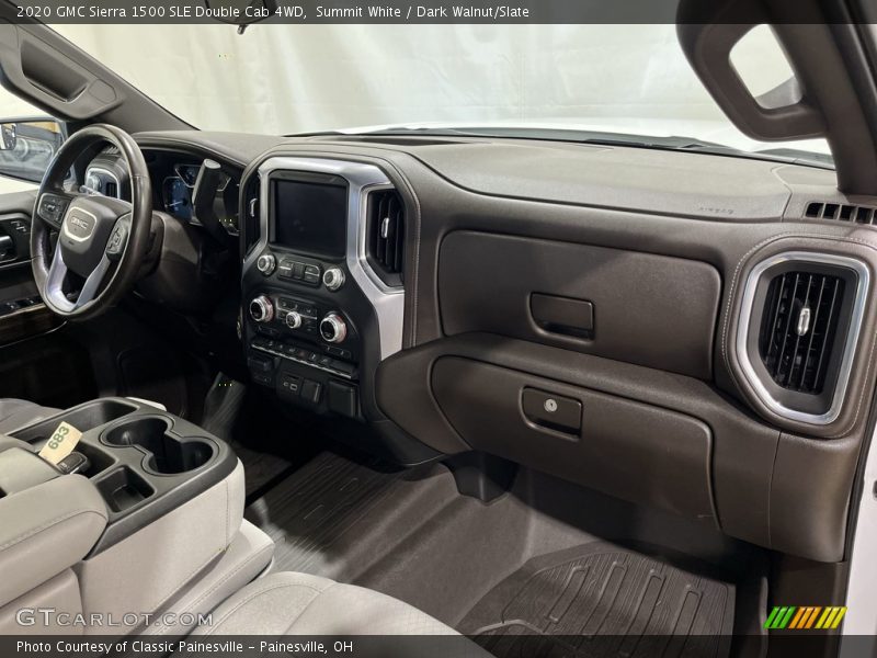 Summit White / Dark Walnut/Slate 2020 GMC Sierra 1500 SLE Double Cab 4WD