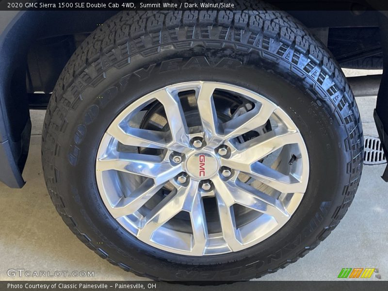 Summit White / Dark Walnut/Slate 2020 GMC Sierra 1500 SLE Double Cab 4WD