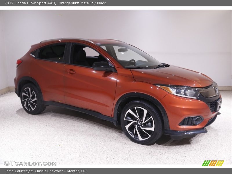 Orangeburst Metallic / Black 2019 Honda HR-V Sport AWD