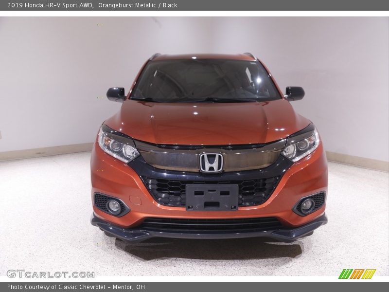 Orangeburst Metallic / Black 2019 Honda HR-V Sport AWD