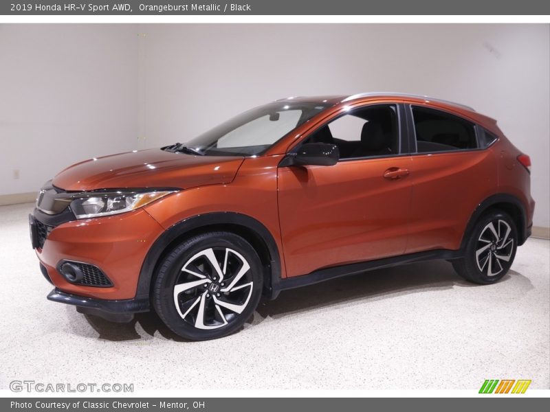 Orangeburst Metallic / Black 2019 Honda HR-V Sport AWD