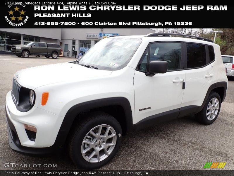 Alpine White / Black/Ski Gray 2022 Jeep Renegade Latitude 4x4
