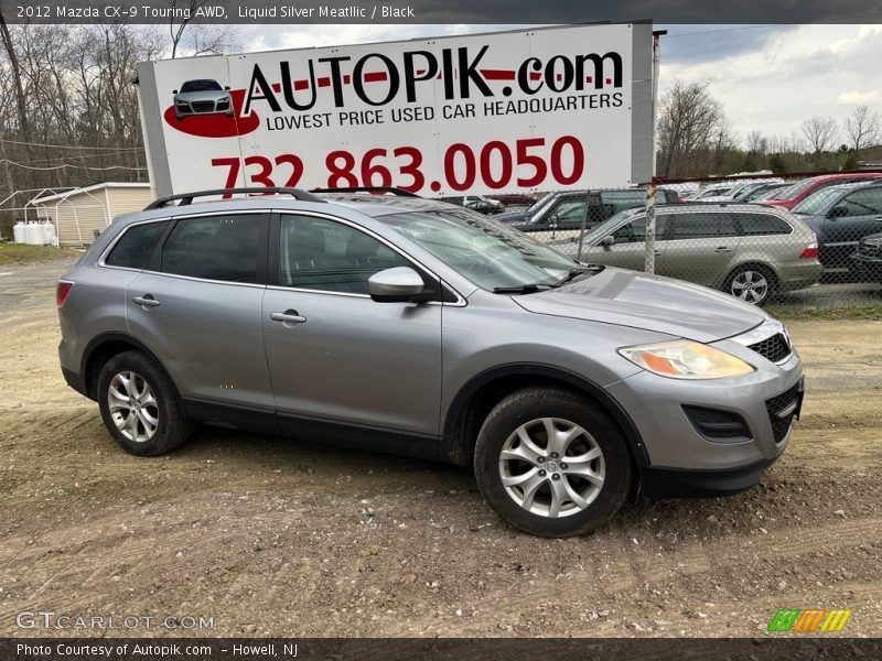 Liquid Silver Meatllic / Black 2012 Mazda CX-9 Touring AWD