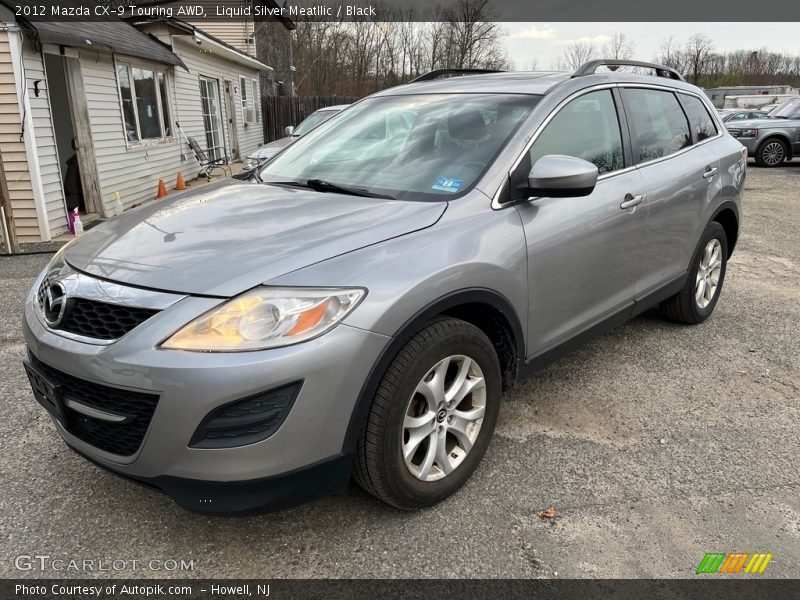 Liquid Silver Meatllic / Black 2012 Mazda CX-9 Touring AWD