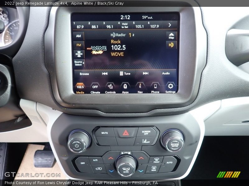 Alpine White / Black/Ski Gray 2022 Jeep Renegade Latitude 4x4