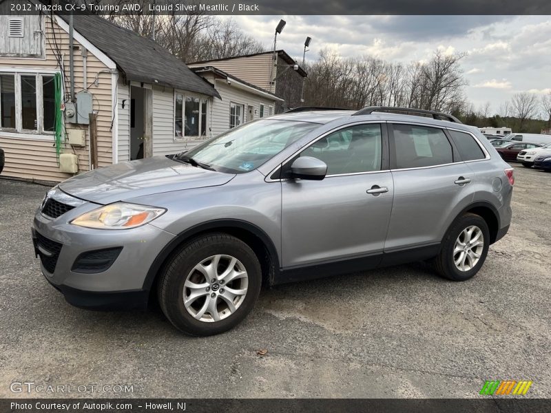 Liquid Silver Meatllic / Black 2012 Mazda CX-9 Touring AWD
