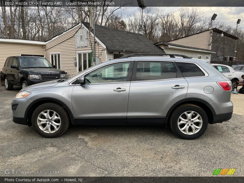 Liquid Silver Meatllic / Black 2012 Mazda CX-9 Touring AWD