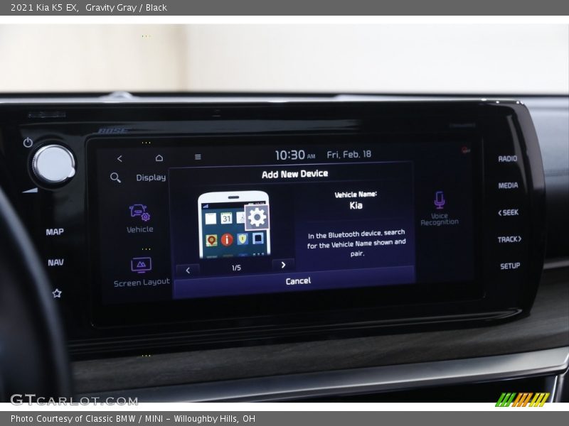 Gravity Gray / Black 2021 Kia K5 EX