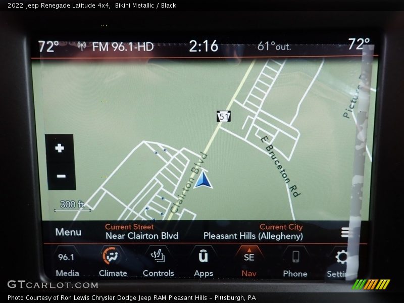 Bikini Metallic / Black 2022 Jeep Renegade Latitude 4x4