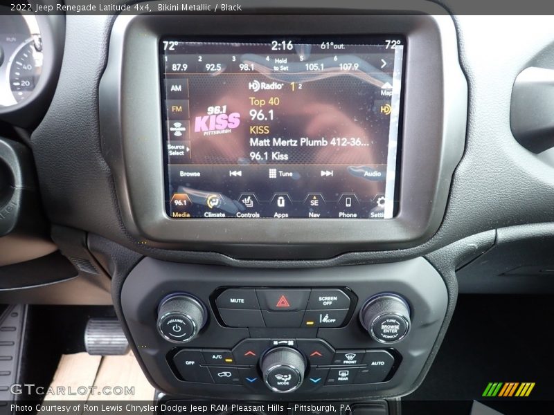 Bikini Metallic / Black 2022 Jeep Renegade Latitude 4x4