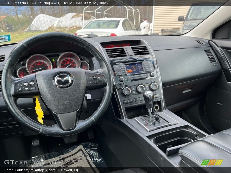 Liquid Silver Meatllic / Black 2012 Mazda CX-9 Touring AWD