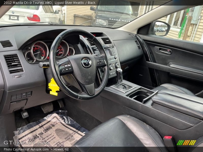 Liquid Silver Meatllic / Black 2012 Mazda CX-9 Touring AWD