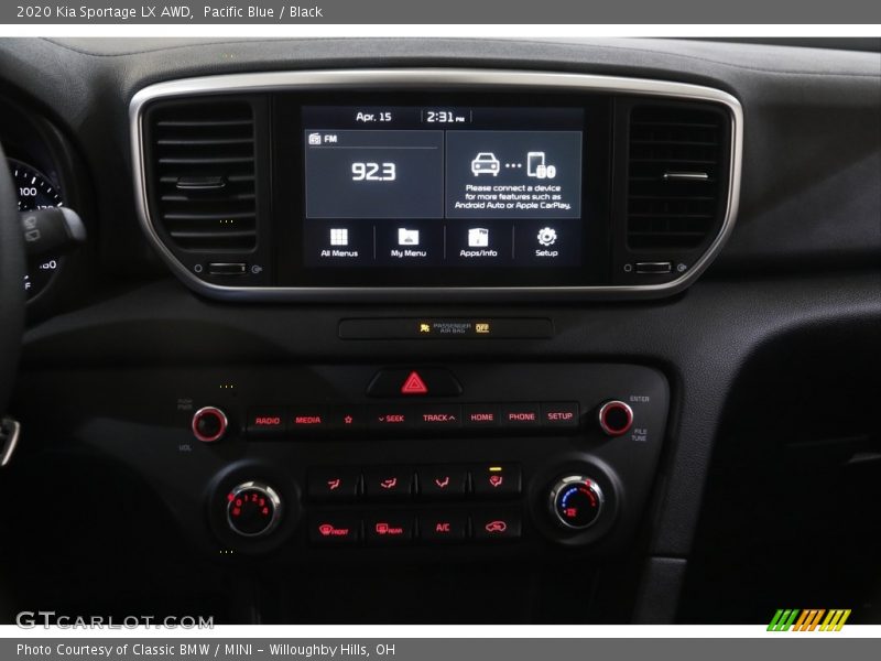 Pacific Blue / Black 2020 Kia Sportage LX AWD