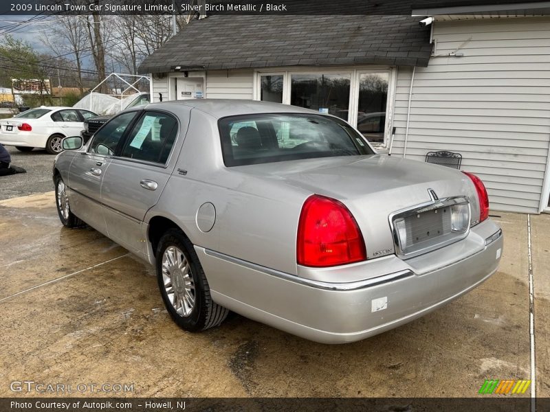 Silver Birch Metallic / Black 2009 Lincoln Town Car Signature Limited