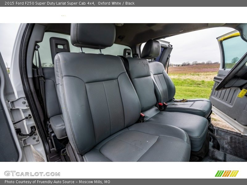 Oxford White / Black 2015 Ford F250 Super Duty Lariat Super Cab 4x4