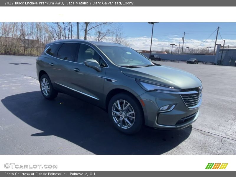 Sage Metallic / Dark Galvanized/Ebony 2022 Buick Enclave Premium AWD