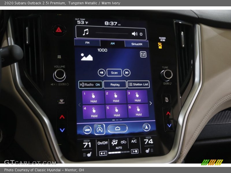 Tungsten Metallic / Warm Ivory 2020 Subaru Outback 2.5i Premium