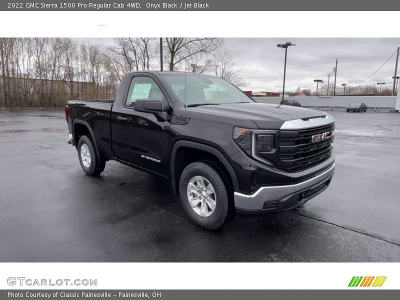 Front 3/4 View of 2022 Sierra 1500 Pro Regular Cab 4WD