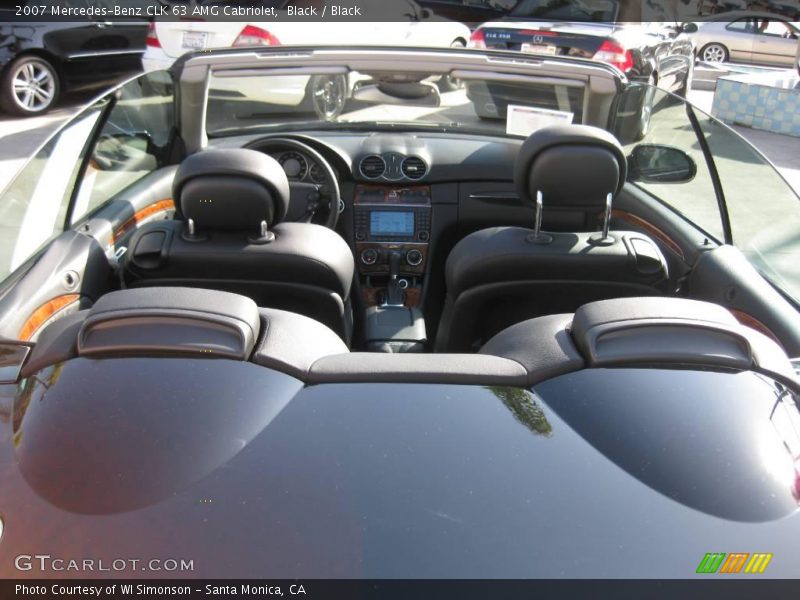 Black / Black 2007 Mercedes-Benz CLK 63 AMG Cabriolet