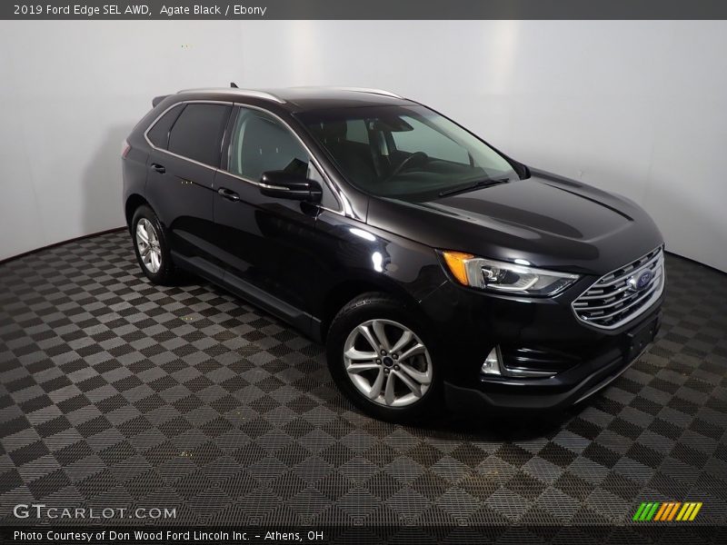 Agate Black / Ebony 2019 Ford Edge SEL AWD