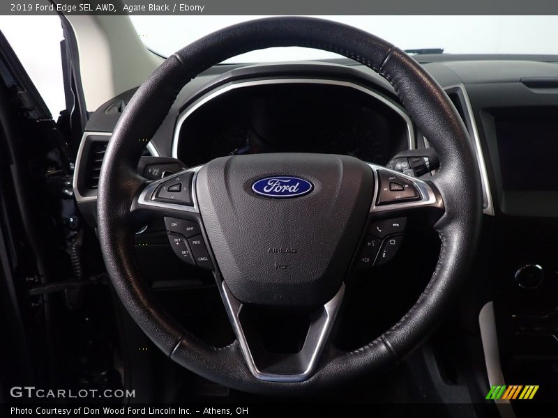 Agate Black / Ebony 2019 Ford Edge SEL AWD