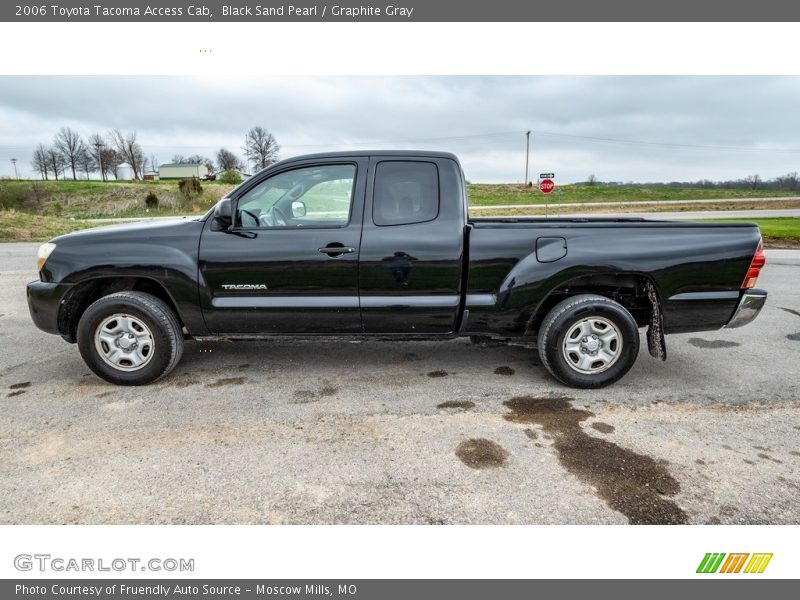 Black Sand Pearl / Graphite Gray 2006 Toyota Tacoma Access Cab