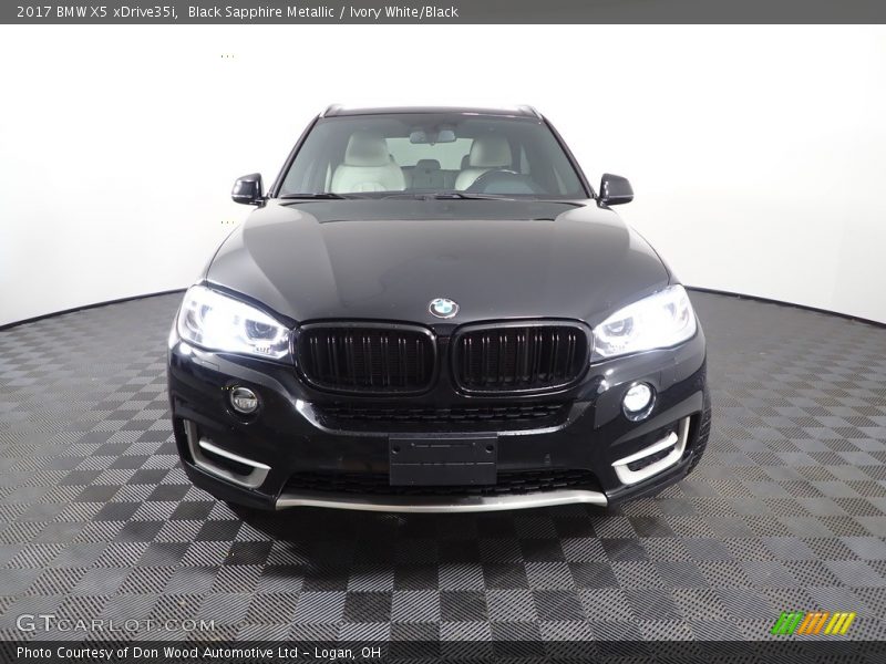 Black Sapphire Metallic / Ivory White/Black 2017 BMW X5 xDrive35i