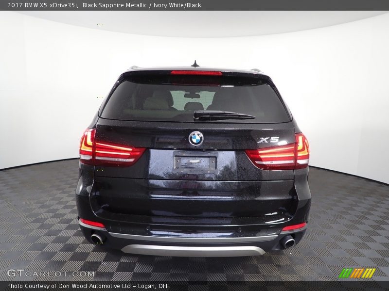 Black Sapphire Metallic / Ivory White/Black 2017 BMW X5 xDrive35i