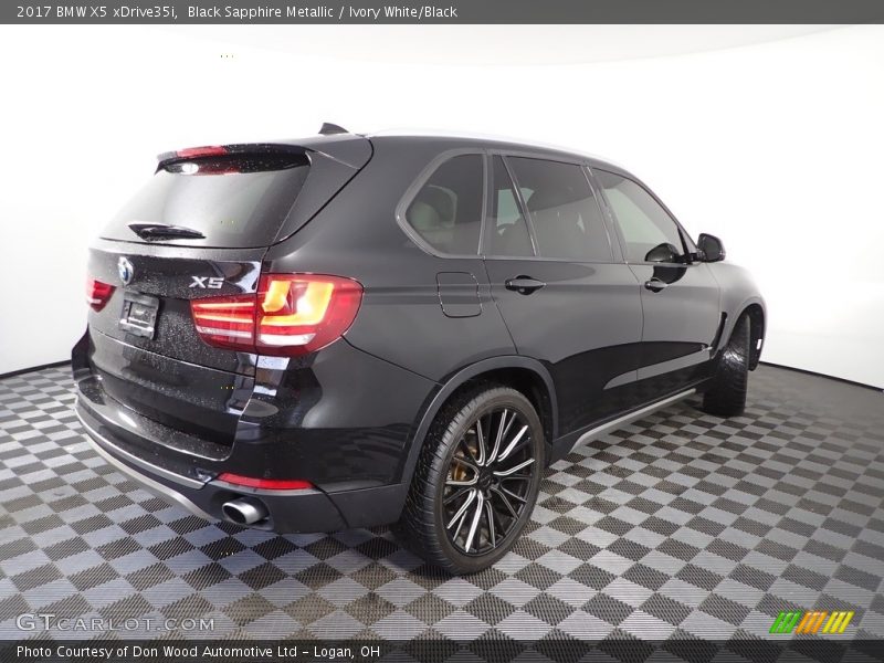 Black Sapphire Metallic / Ivory White/Black 2017 BMW X5 xDrive35i