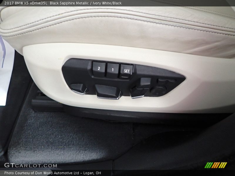 Black Sapphire Metallic / Ivory White/Black 2017 BMW X5 xDrive35i
