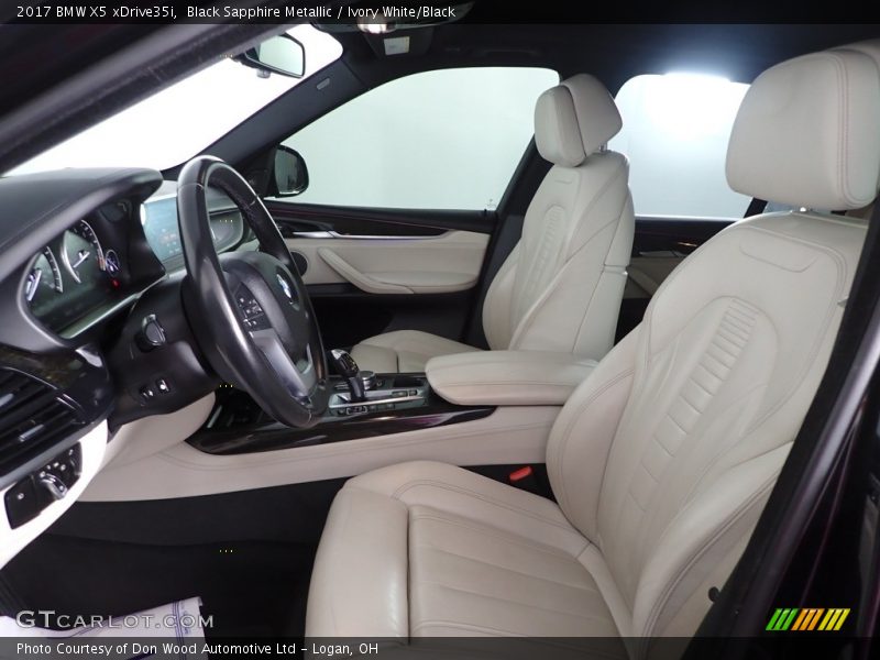Black Sapphire Metallic / Ivory White/Black 2017 BMW X5 xDrive35i