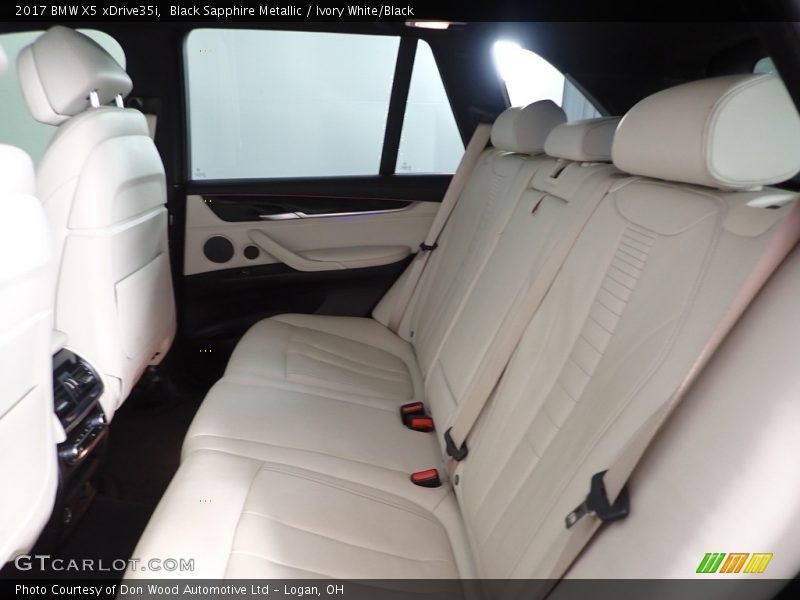 Black Sapphire Metallic / Ivory White/Black 2017 BMW X5 xDrive35i