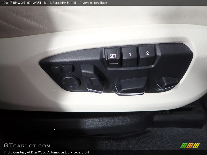 Black Sapphire Metallic / Ivory White/Black 2017 BMW X5 xDrive35i