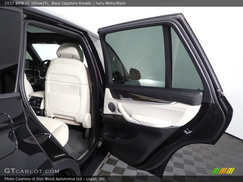 Black Sapphire Metallic / Ivory White/Black 2017 BMW X5 xDrive35i