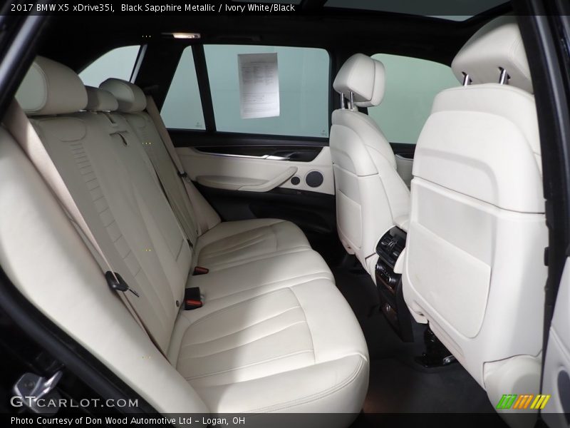 Black Sapphire Metallic / Ivory White/Black 2017 BMW X5 xDrive35i