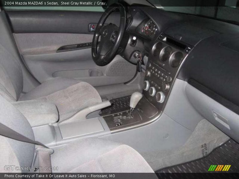Steel Gray Metallic / Gray 2004 Mazda MAZDA6 s Sedan