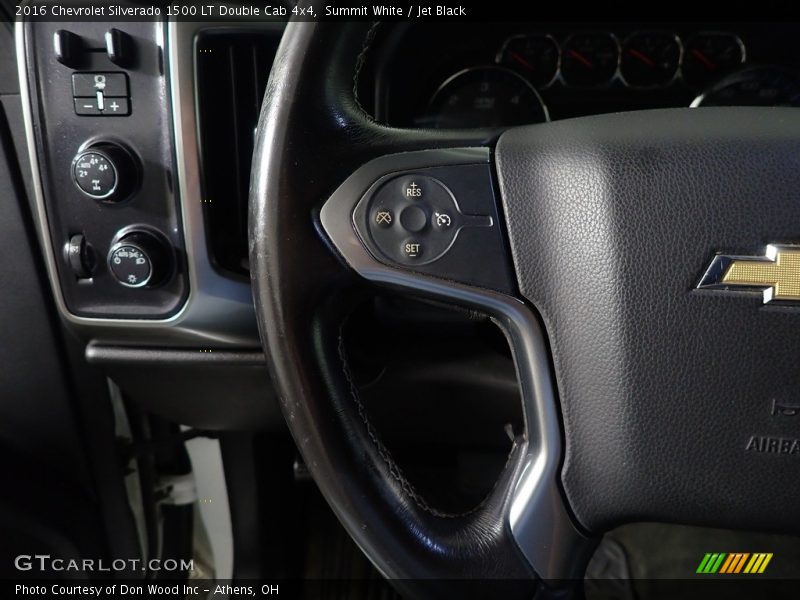 Summit White / Jet Black 2016 Chevrolet Silverado 1500 LT Double Cab 4x4